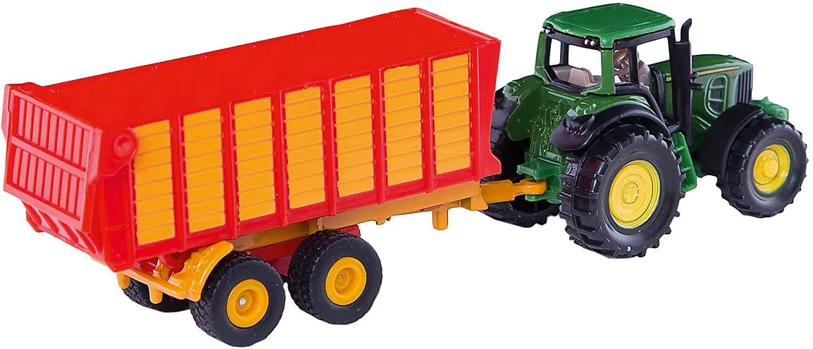 Siku 1650 Trattore John Deere con rimorchio per insilati - immagine 2