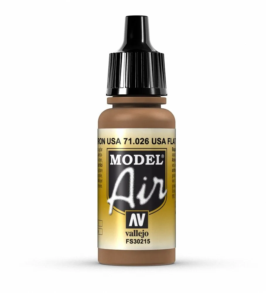 Vallejo Model Air US Flat Brown 71026, 17ml - immagine 1