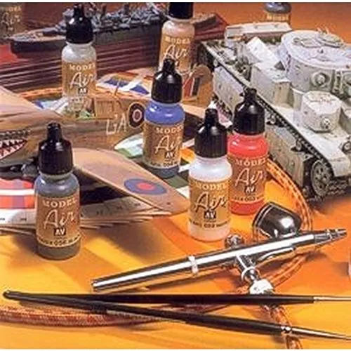 Vallejo Model Air Acrylic Color, Metallic Black, 17 ml - immagine 3