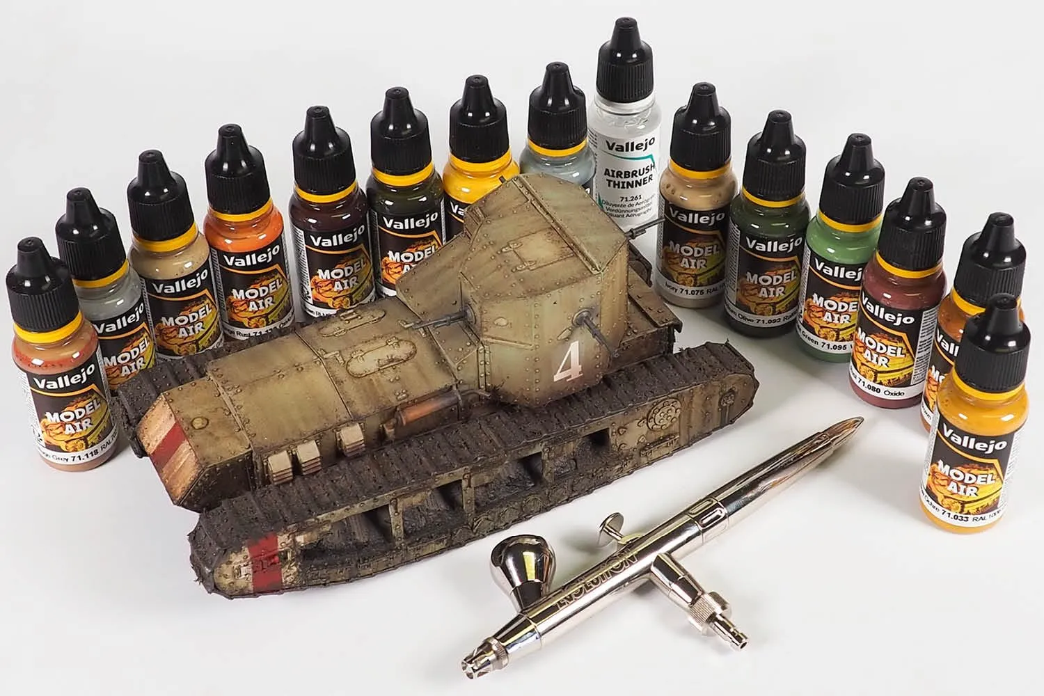 Vallejo Model Air RAL8017 Rotbraun, Pintura Acrilica Opaca per Aerografo, 18 ml - immagine 6
