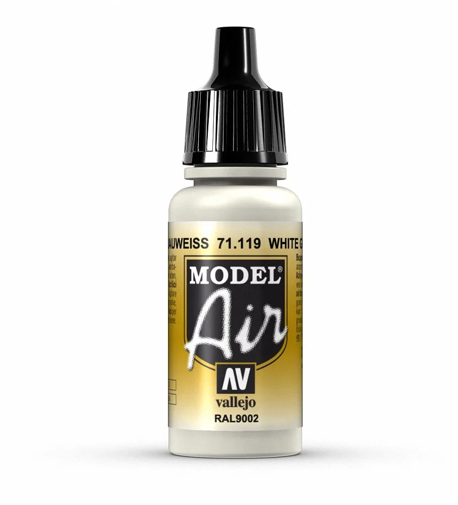 Vallejo Model Air Acrylic Color, White Grey, 17 ml - immagine 1