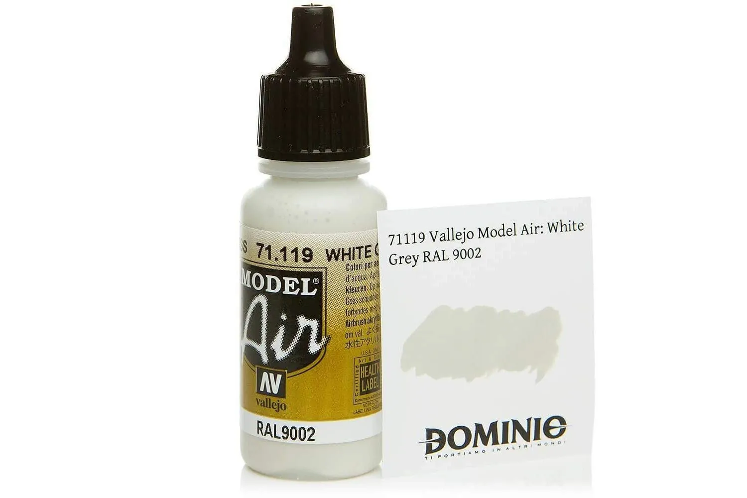 Vallejo Model Air Acrylic Color, White Grey, 17 ml - immagine 2