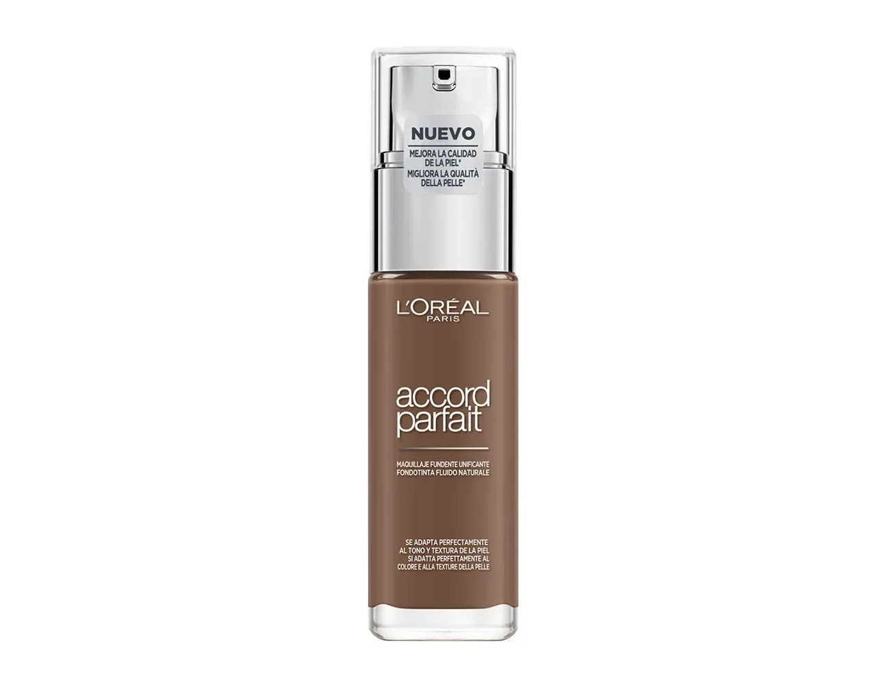 L'Oréal Paris Accord Parfait Fondotinta Liquido con Acido Ialuronico, 11N Cafe Profond, 30 ml - immagine 1