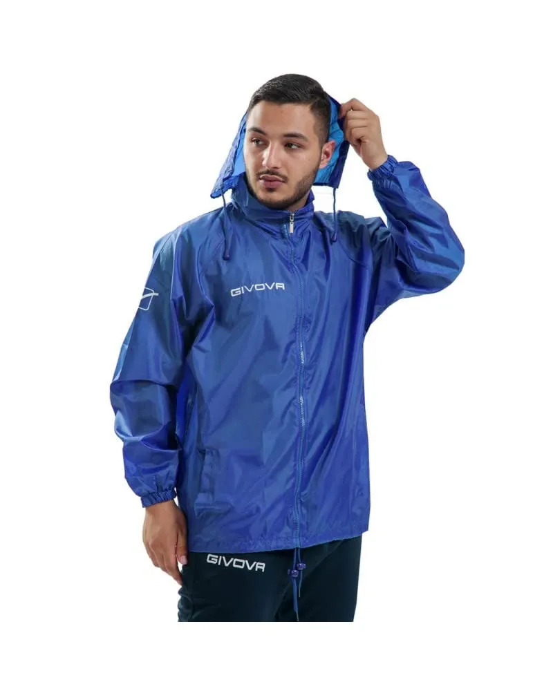 Givova Rain Basico Giacca Antivento Azzurro RJ001 - immagine 1