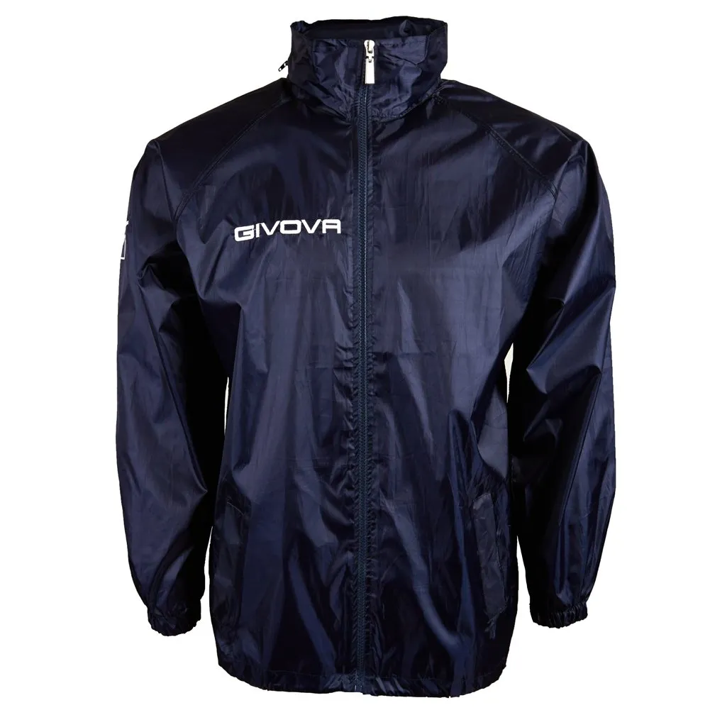Givova Basico Giacca da pioggia RJ001, Navy, XXL - immagine 2