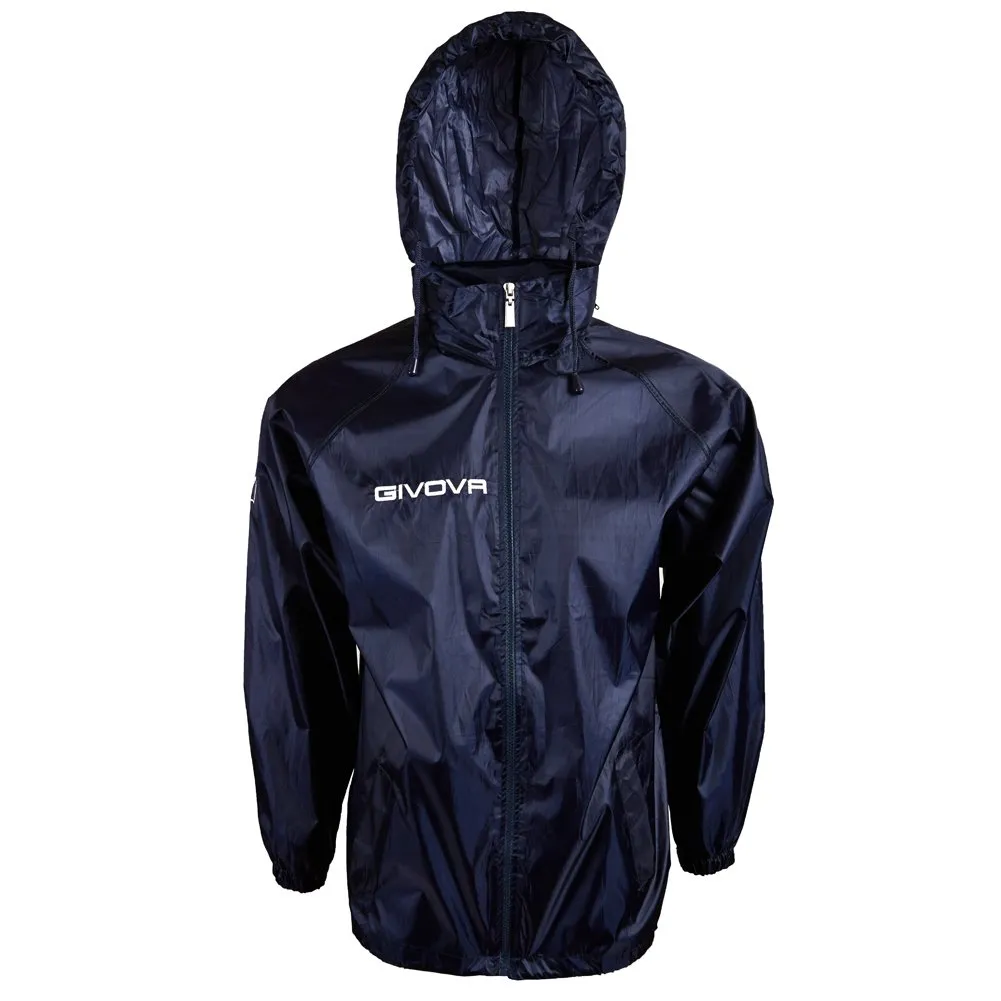 Givova Basico Giacca da pioggia RJ001, Navy, XXL - immagine 3