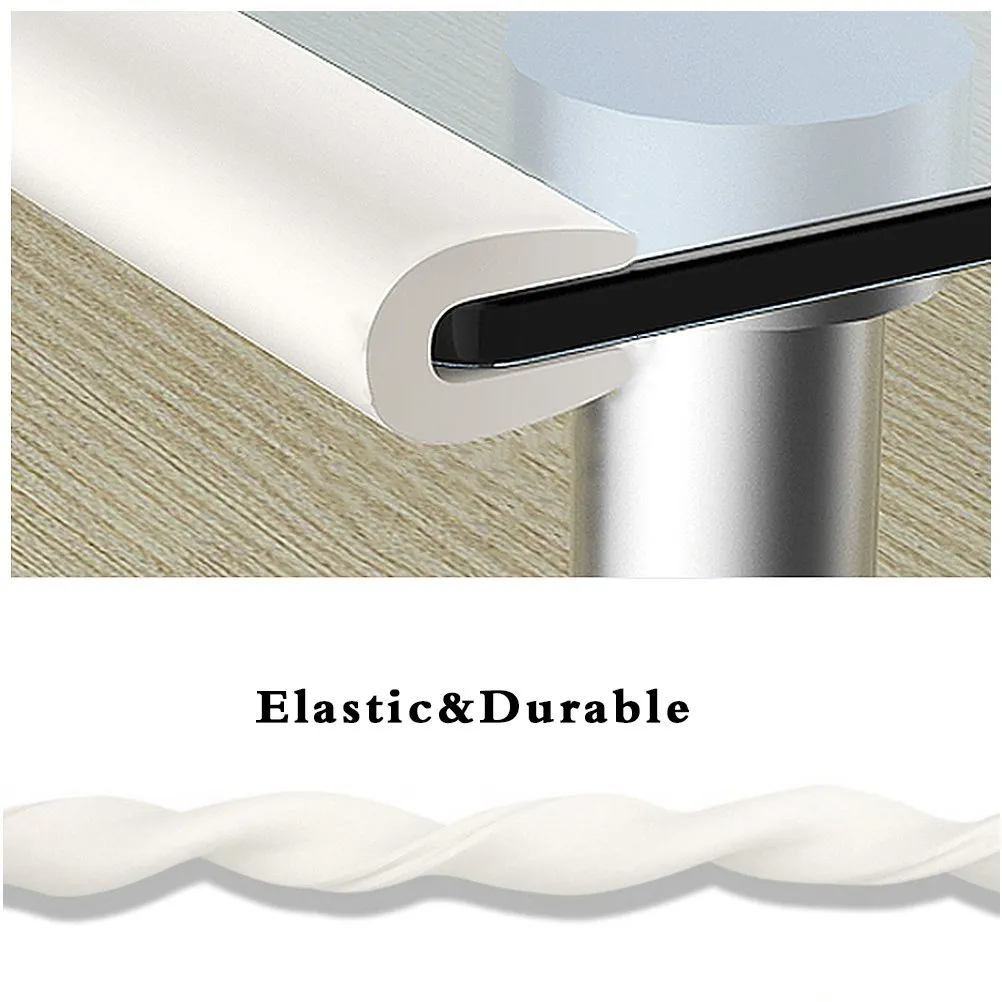 Vicloon Protezioni per Bordi in Schiuma Antiurto, 2M x 2 Set, Beige - immagine 3