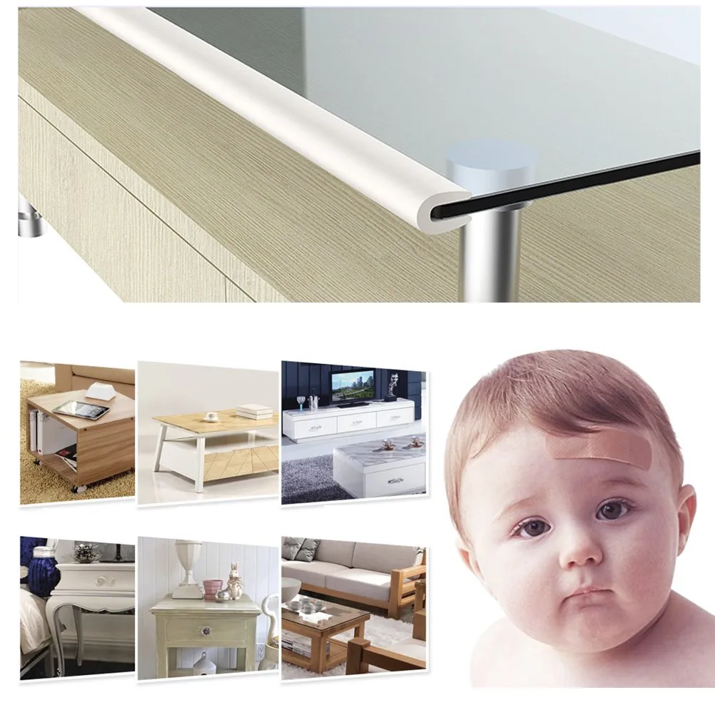 Vicloon Protezioni per Bordi in Schiuma Antiurto, 2M x 2 Set, Beige - immagine 5