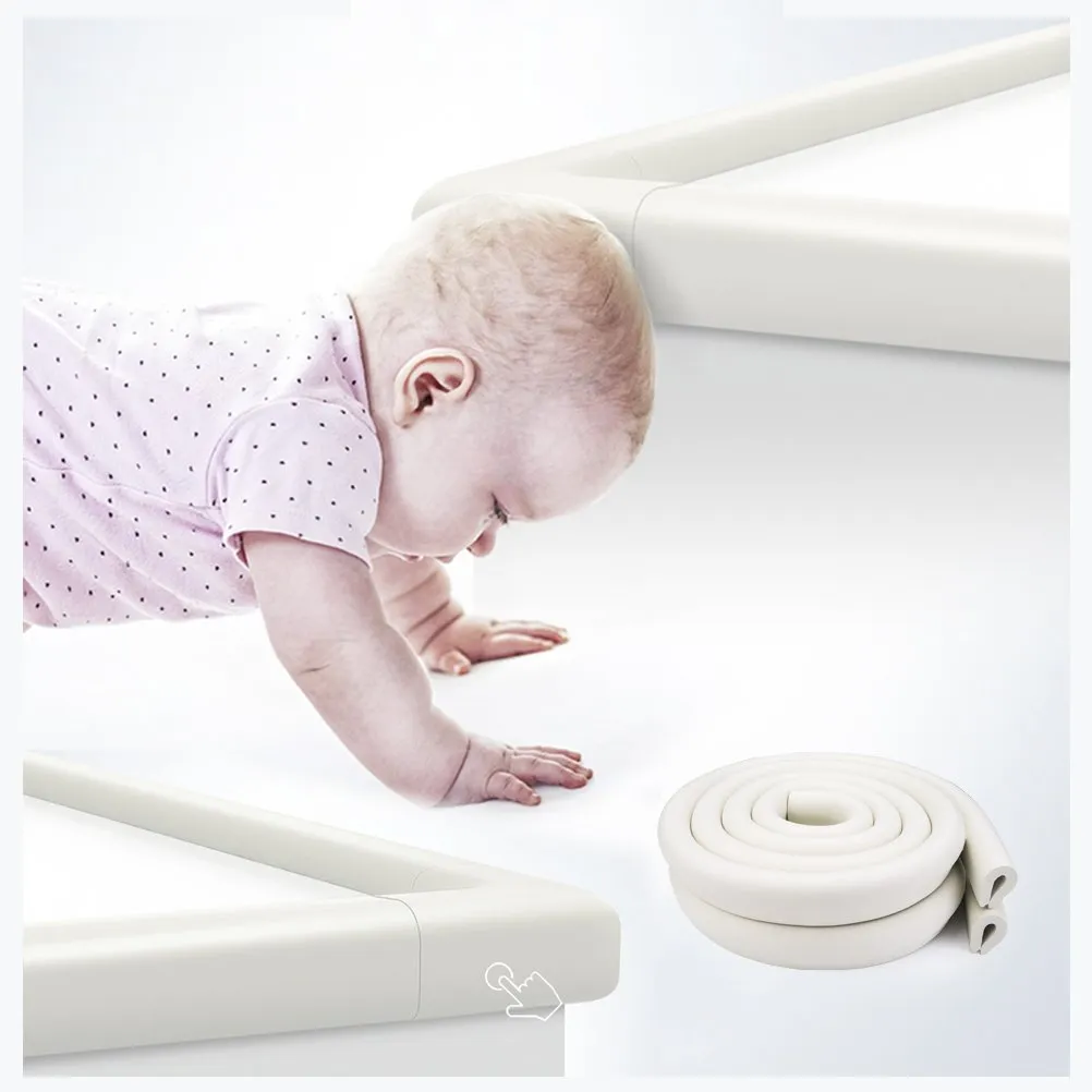 Vicloon Protezioni per Bordi in Schiuma Antiurto, 2M x 2 Set, Beige - immagine 6