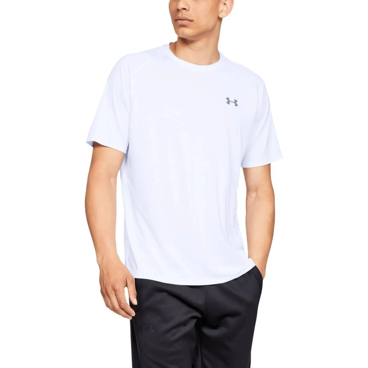 Under Armour UA Tech 2.0 SS Tee - White/Overcast Gray - XL - immagine 3