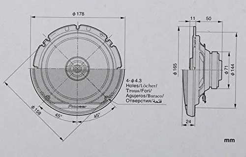 Pioneer TS-G1720F 16.5cm 2-Way Coaxial Car Speakers - immagine 2