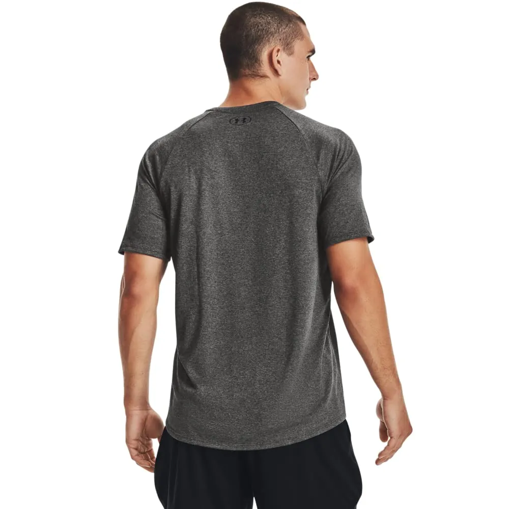 Under Armour UA Tech 2.0 SS Tee - Carbon Heather/Black - immagine 2