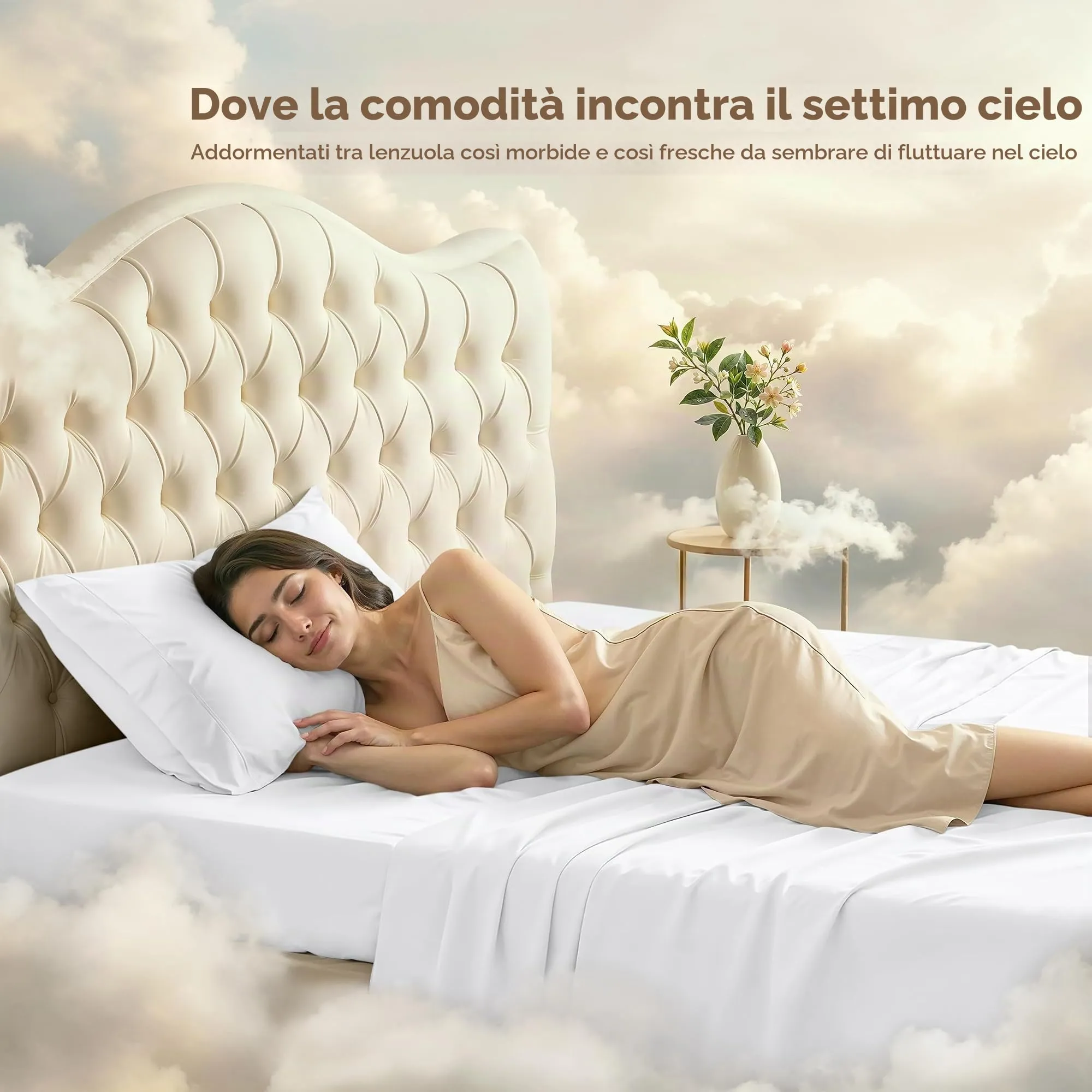Utopia Bedding Set di lenzuola per letto singolo, 3 pezzi, microfibra, Bianco - immagine 4
