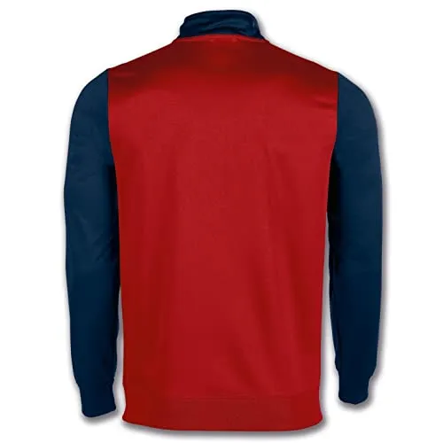 Joma Winner Felpa da Allenamento con Zip e Fodera in Pile - Rosso Blu Navy - immagine 2