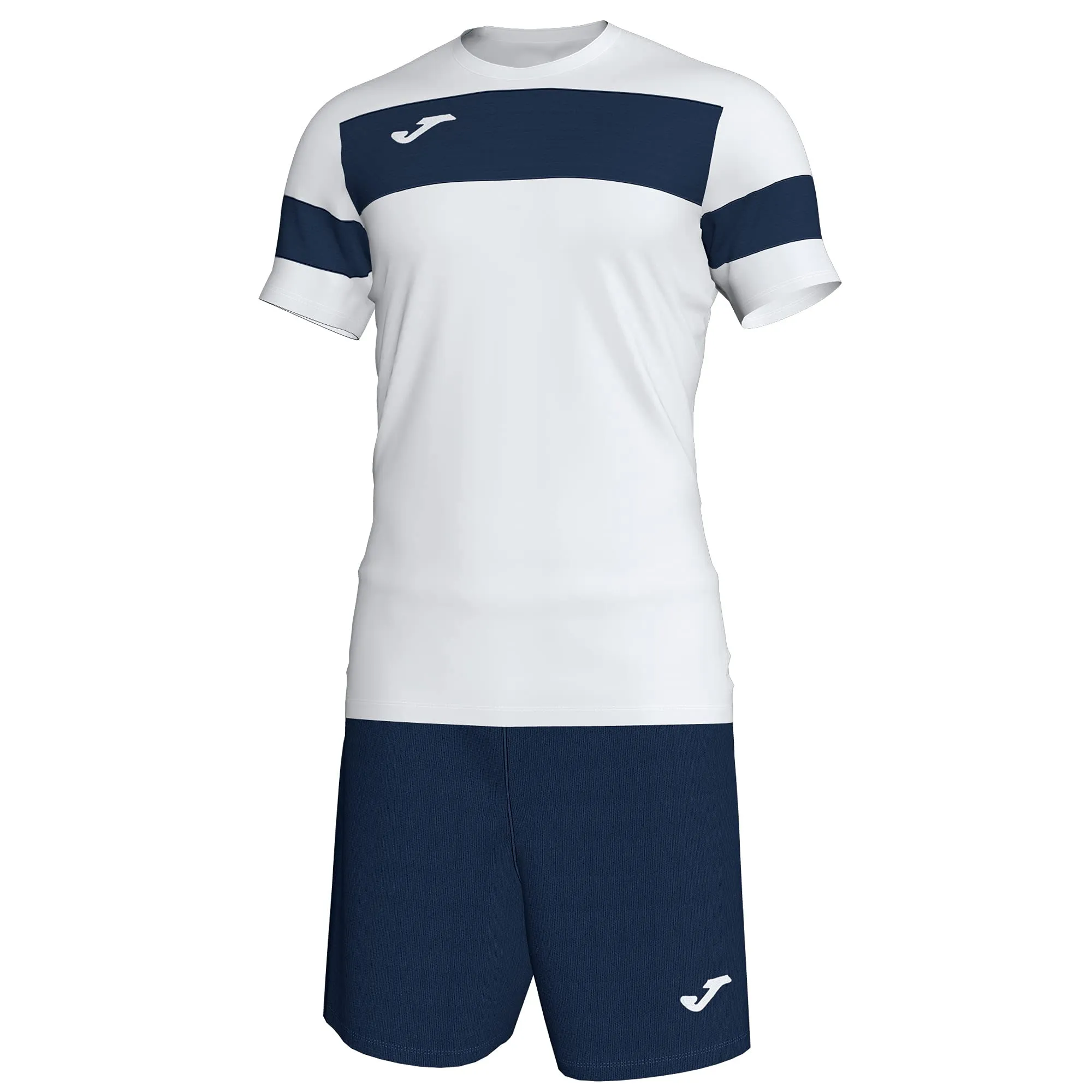 Joma Academy II Completo Sportivo, Uomo, Bianco/Marino, M - immagine 4