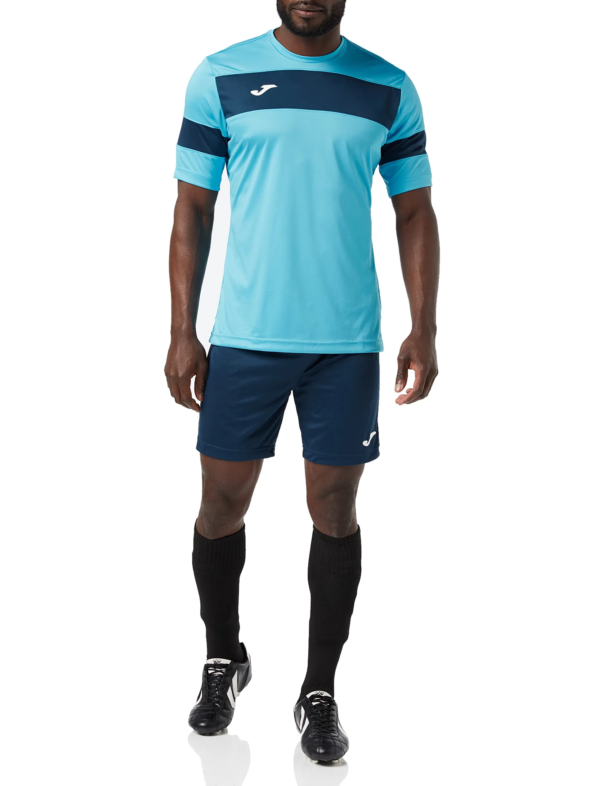 Joma Academy II T-Shirt Uomo Turchese Fluor/Marino XXL 101349.013.2XL-3XL - immagine 1