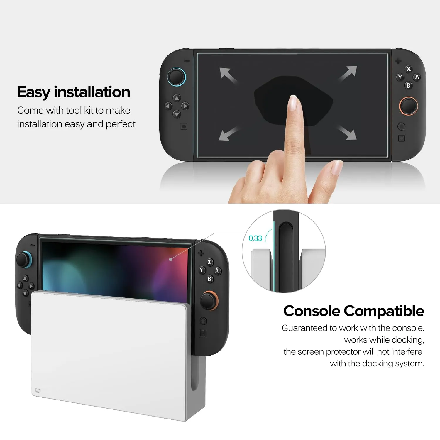 iVoler Pellicola Protettiva per Nintendo Switch 2 (2025), 3 Pezzi - immagine 4