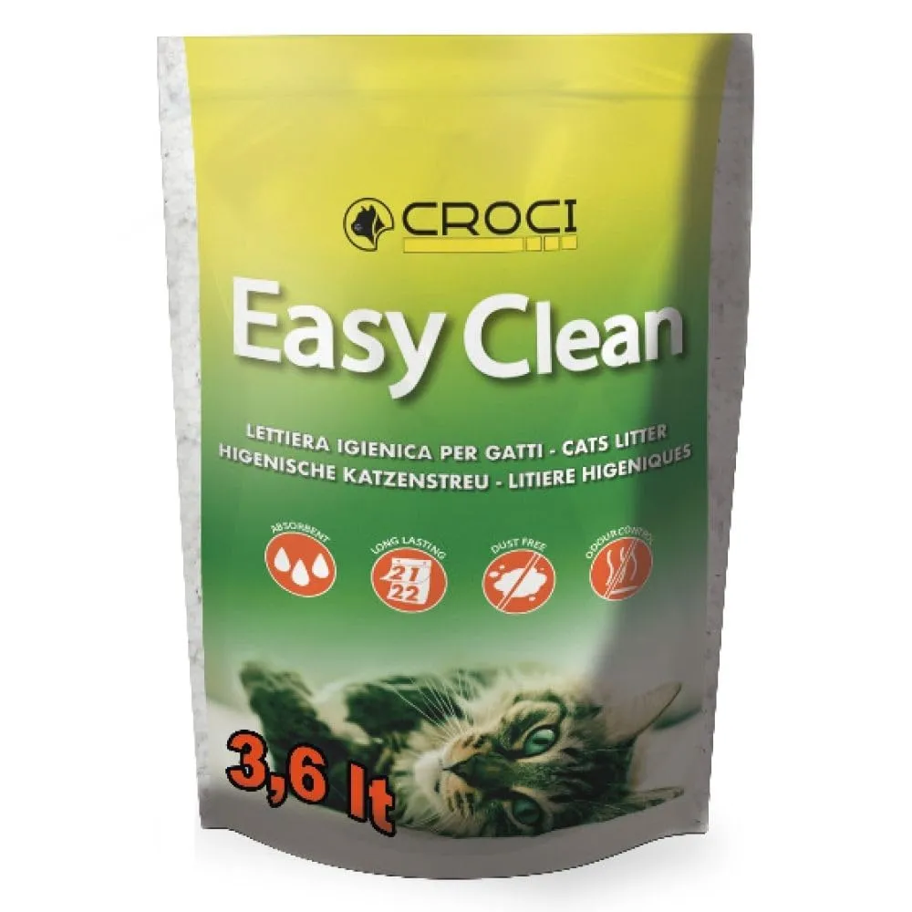 Croci Easy Clean Lettiera Gatto in Cristalli di Silicio, 3,6 Lt - immagine 1