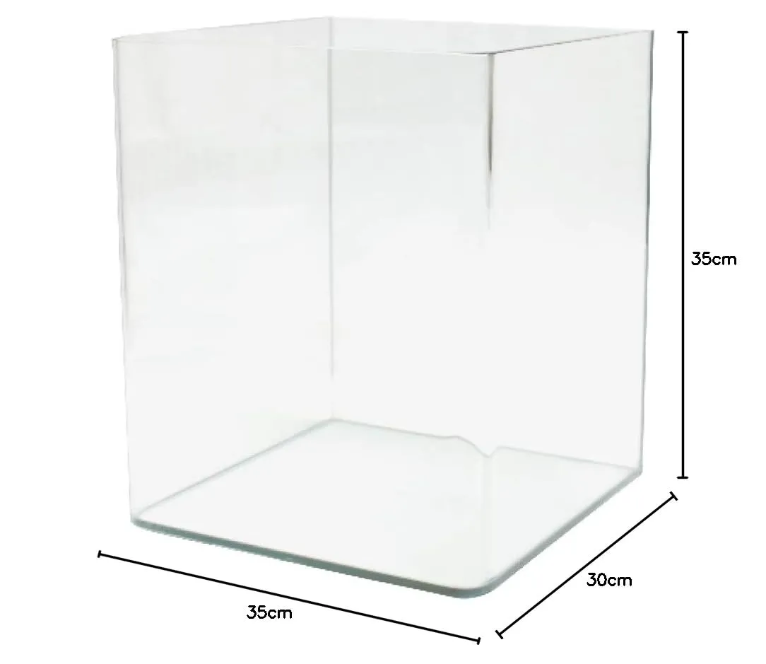 Amtra Nanotank 30 - Acquario 30 Litri in Vetro Extra Chiaro 30 x 30 x 35 cm con Tappetino Ammortizzante - immagine 5