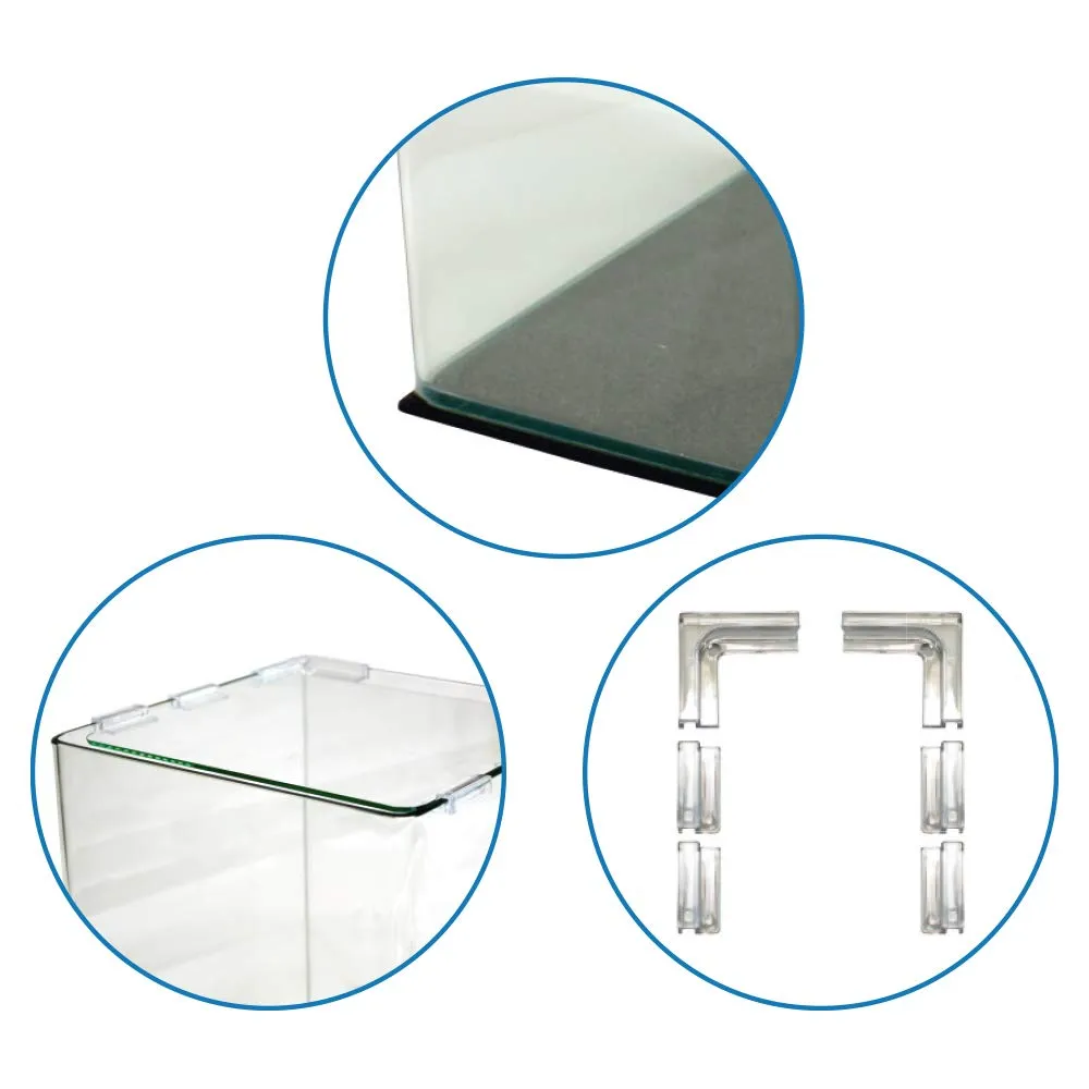 Amtra Nanotank 60 - Acquario 60 Litri in Vetro Extra Chiaro 38 x 38 x 43 cm - immagine 4