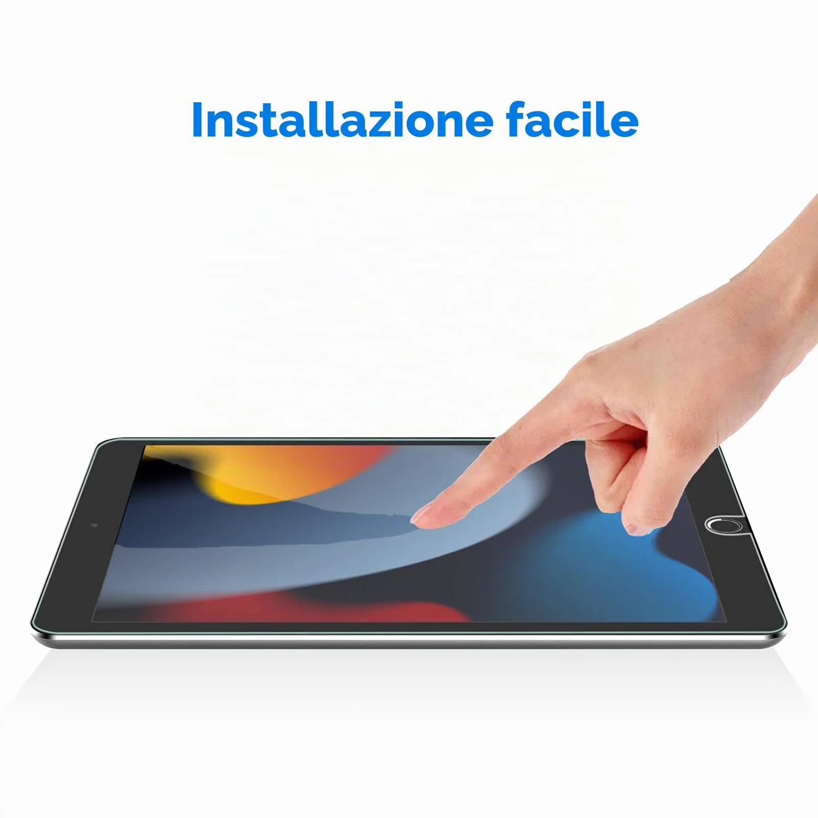 JETech Pellicola Protettiva in Vetro Temperato per iPad 9ª/8ª/7ª Gen 10,2" - immagine 5
