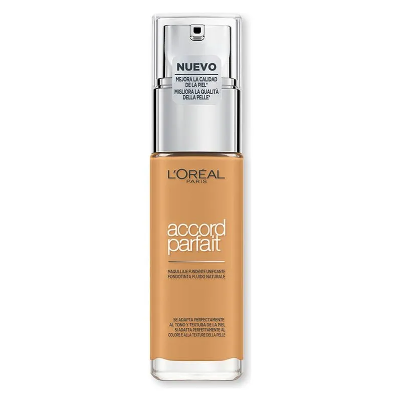 L'Oréal Paris Accord Parfait Fondotinta Liquido con Acido Ialuronico, Tonalità 6.5N Desert, 30 ml - immagine 1