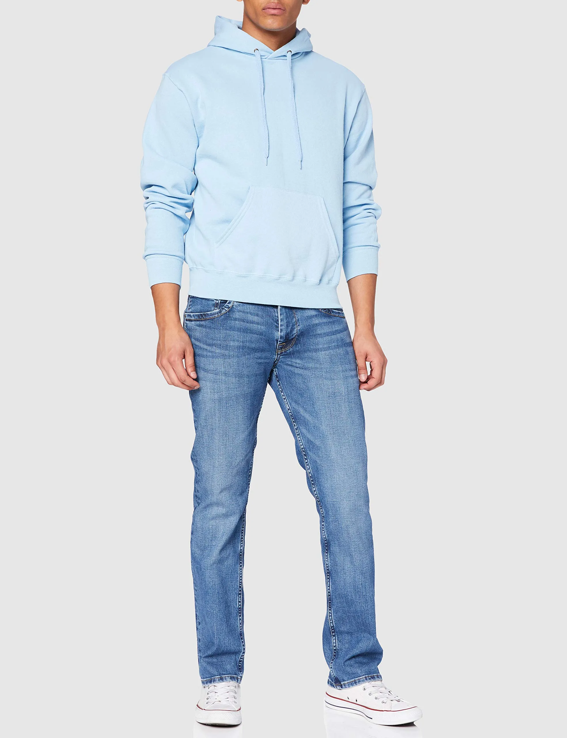 Fruit of the Loom Felpa classica con cappuccio da uomo, Cielo, XL - immagine 3