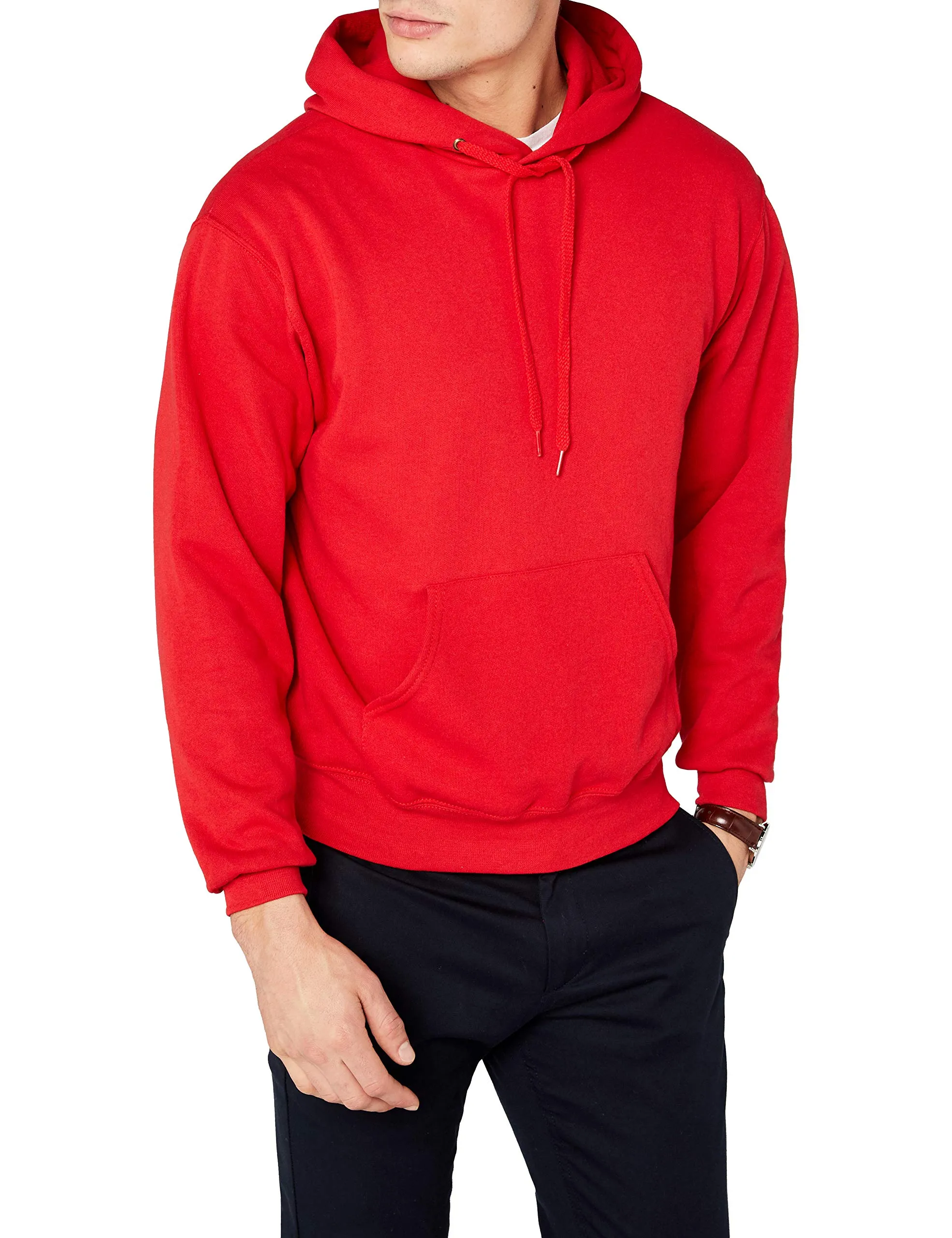 Fruit of the Loom Felpa da uomo, Rosso, XL - immagine 2
