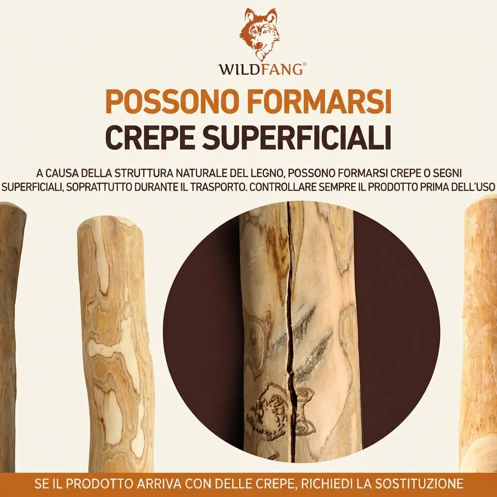 Wildfang Bastone per Cani in Legno di Caffè Arabica, Taglia M - immagine 2