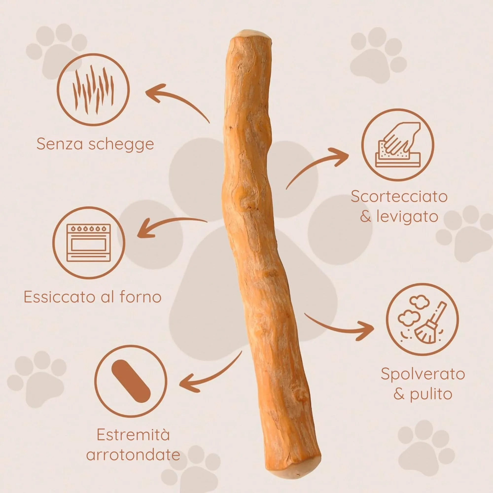 Wildfang Legno di Caffè per Cani, Taglia M (15-25 kg), Confezione da 3 - immagine 6