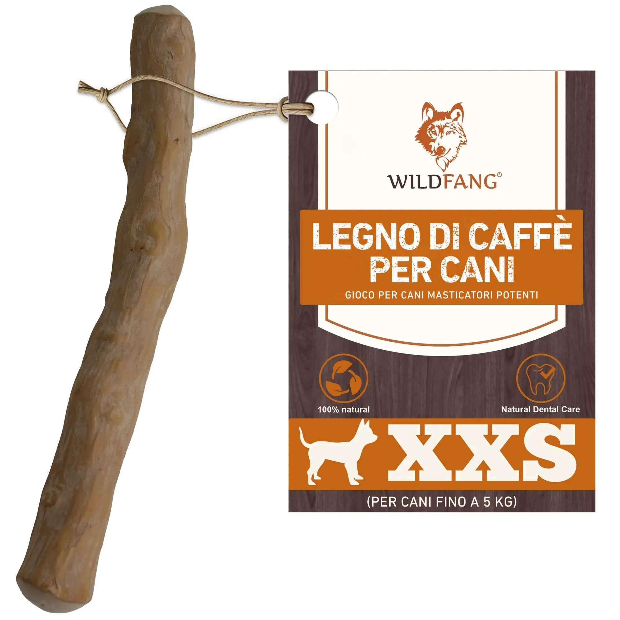 Wildfang Legno di Caffè per Cani, XXS (fino a 5 kg), Confezione da 1 - immagine 1