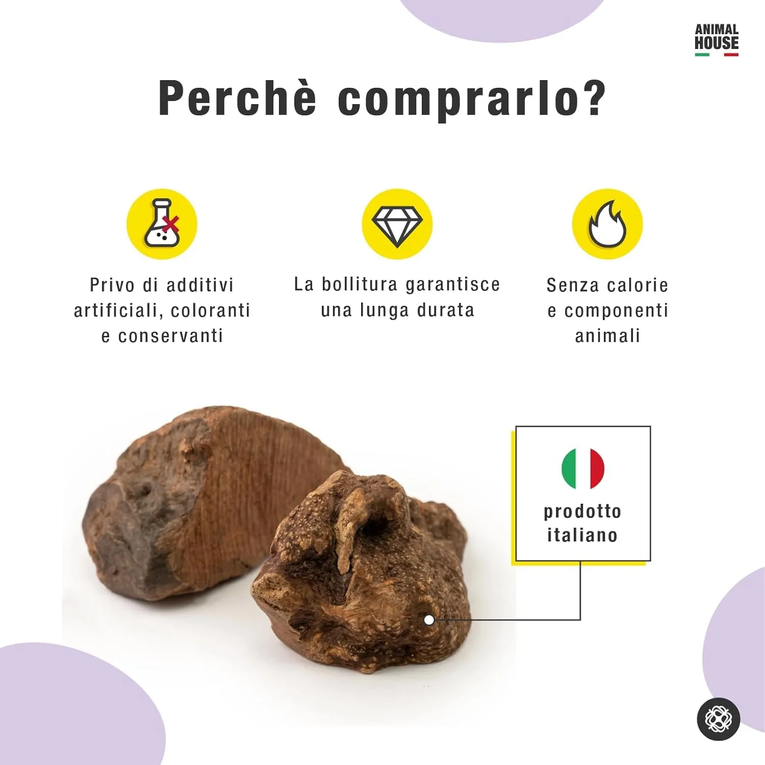 Animal House Radice di Erica per Cani, S, 150 g - immagine 3