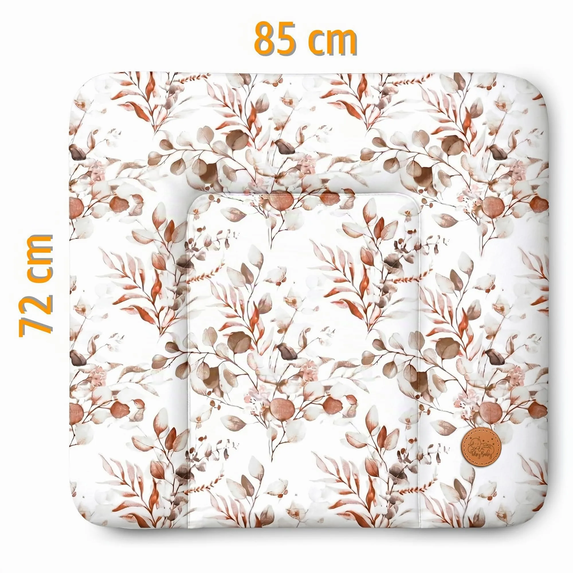 Totsy Baby Tappetino da fasciatoio impermeabile, 85 x 72 cm, Foglie - immagine 2