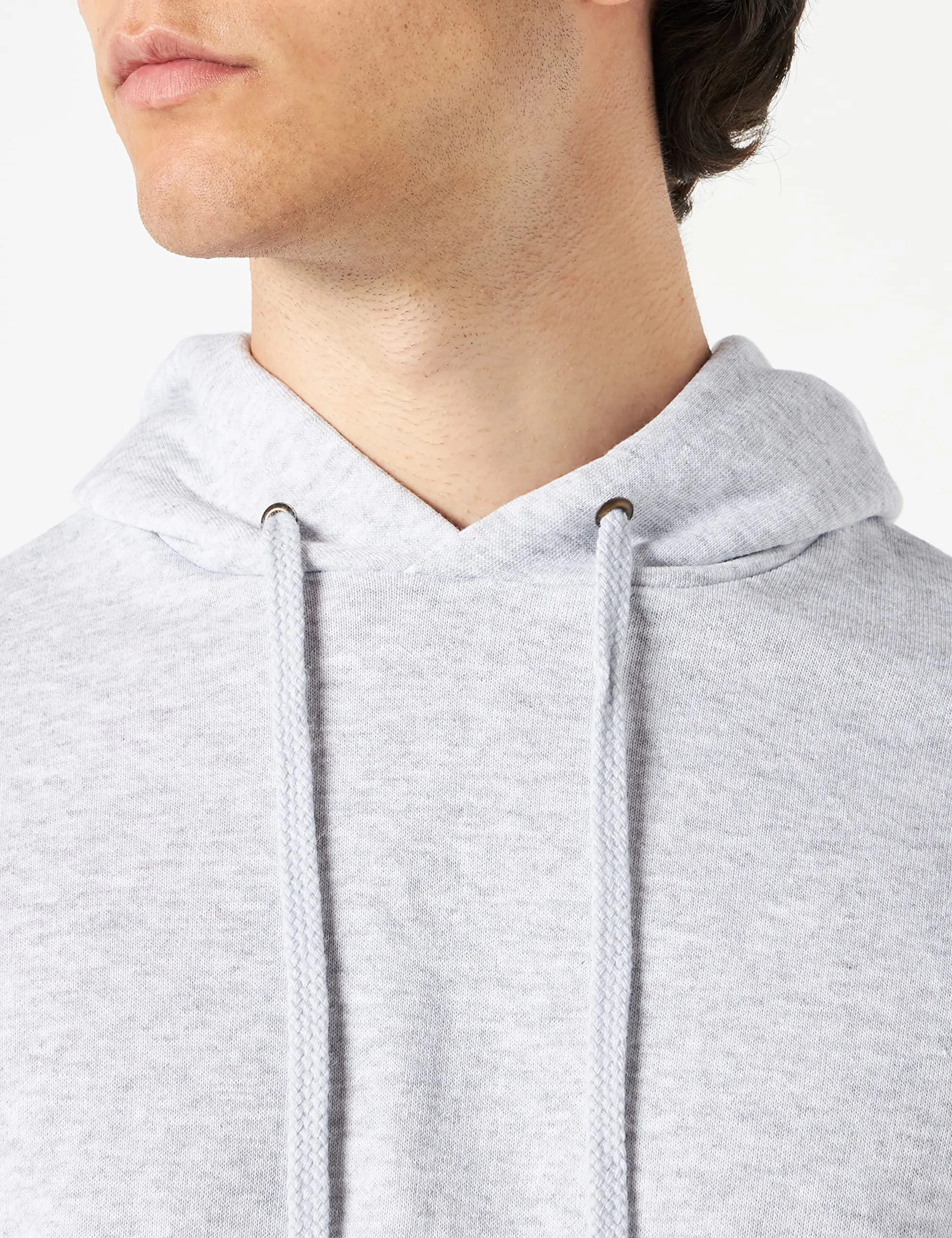 Fruit of the Loom Felpa con cappuccio Uomo, Grigio Heather Grey, L - immagine 5