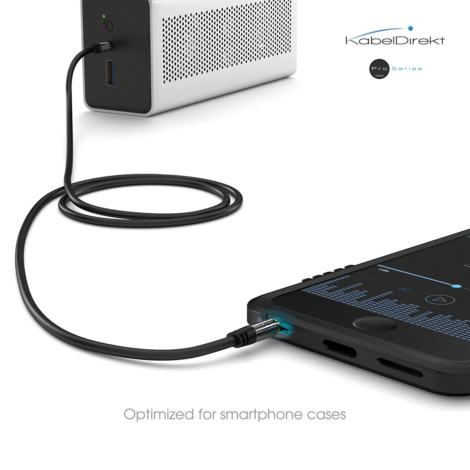 KabelDirekt Cavo Audio AUX Jack 3,5mm - 3m - immagine 5