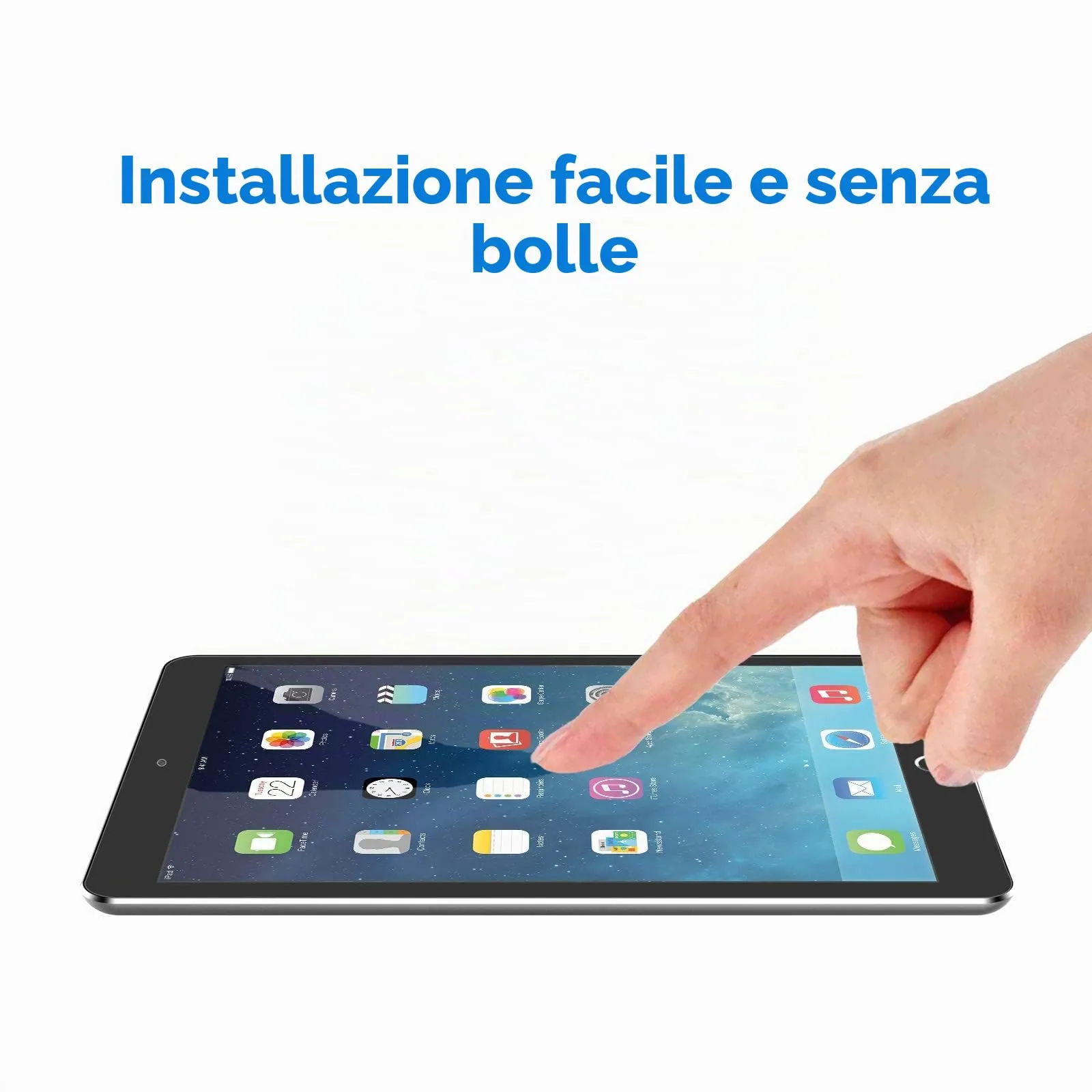 JETech Pellicola Protettiva in Vetro Temperato per iPad 6/5, Air 1/2, Pro 9,7 (1 Pezzo) - immagine 4