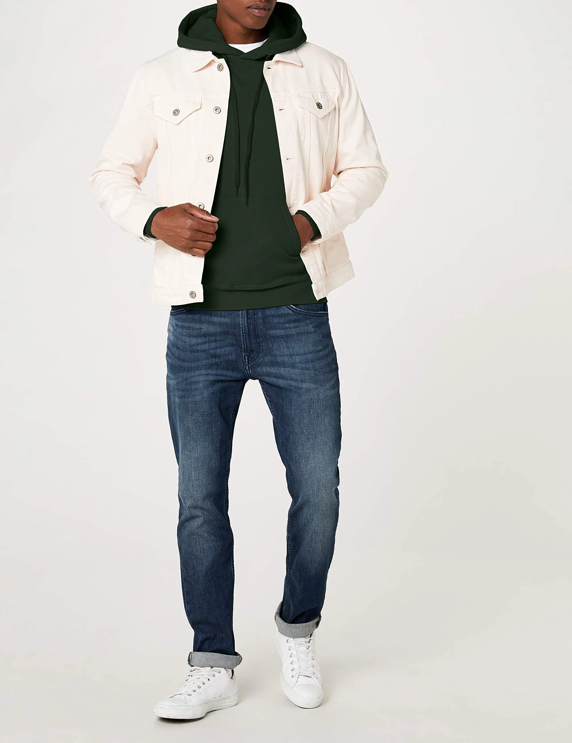Fruit of the Loom SS026M Felpa Uomo, Bottle Green, M - immagine 3