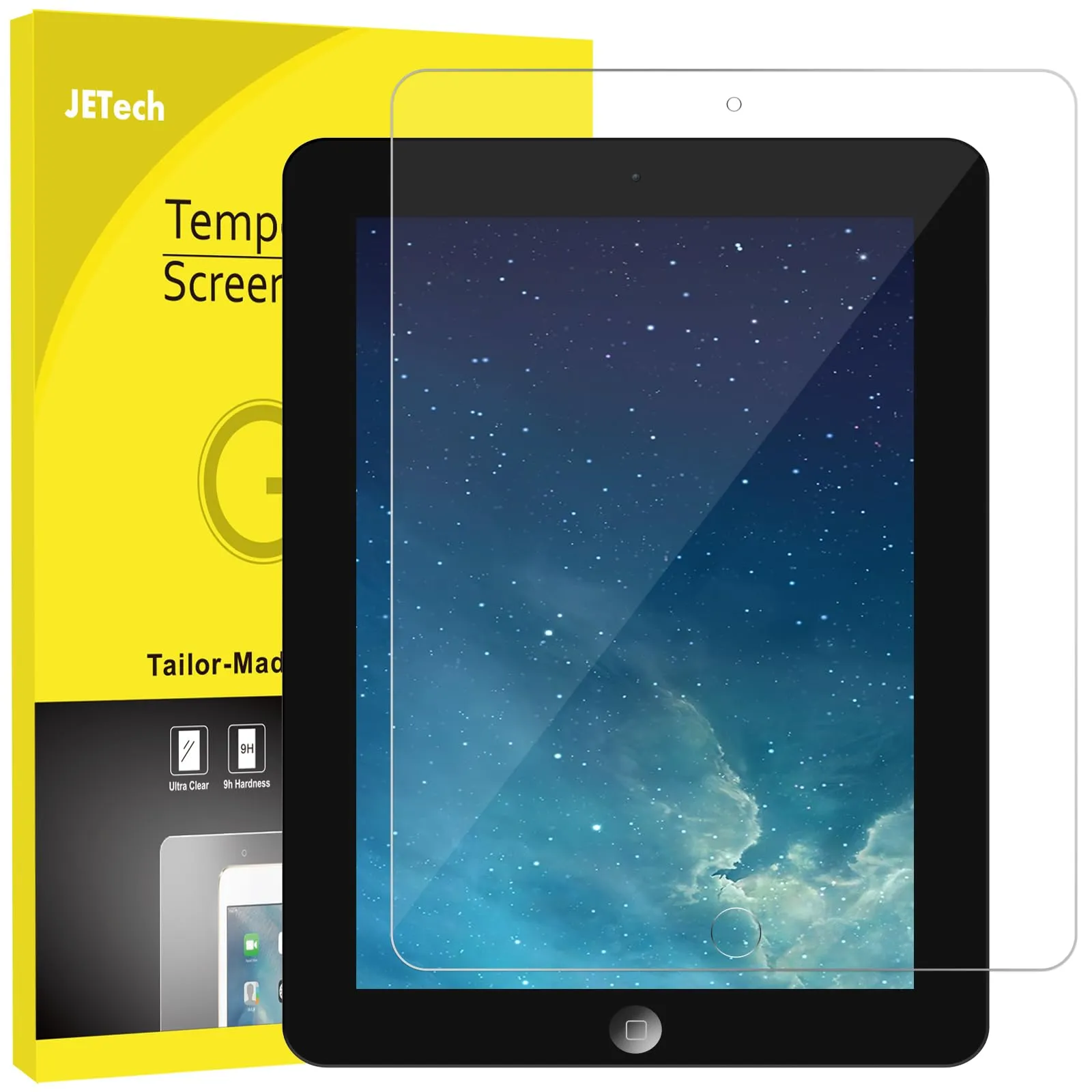 JETech Pellicola Protettiva in Vetro Temperato per iPad 2/3/4 9,7" (2011/2012) - immagine 1