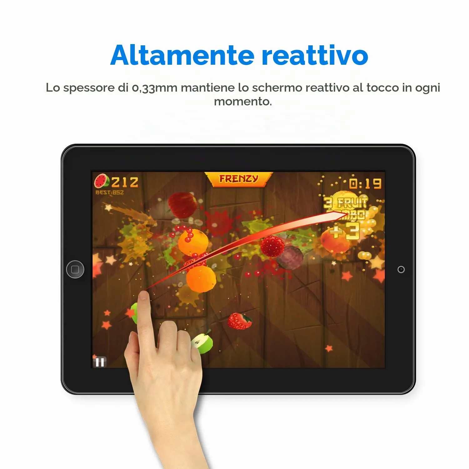 JETech Pellicola Protettiva in Vetro Temperato per iPad 2/3/4 9,7" (2011/2012) - immagine 4