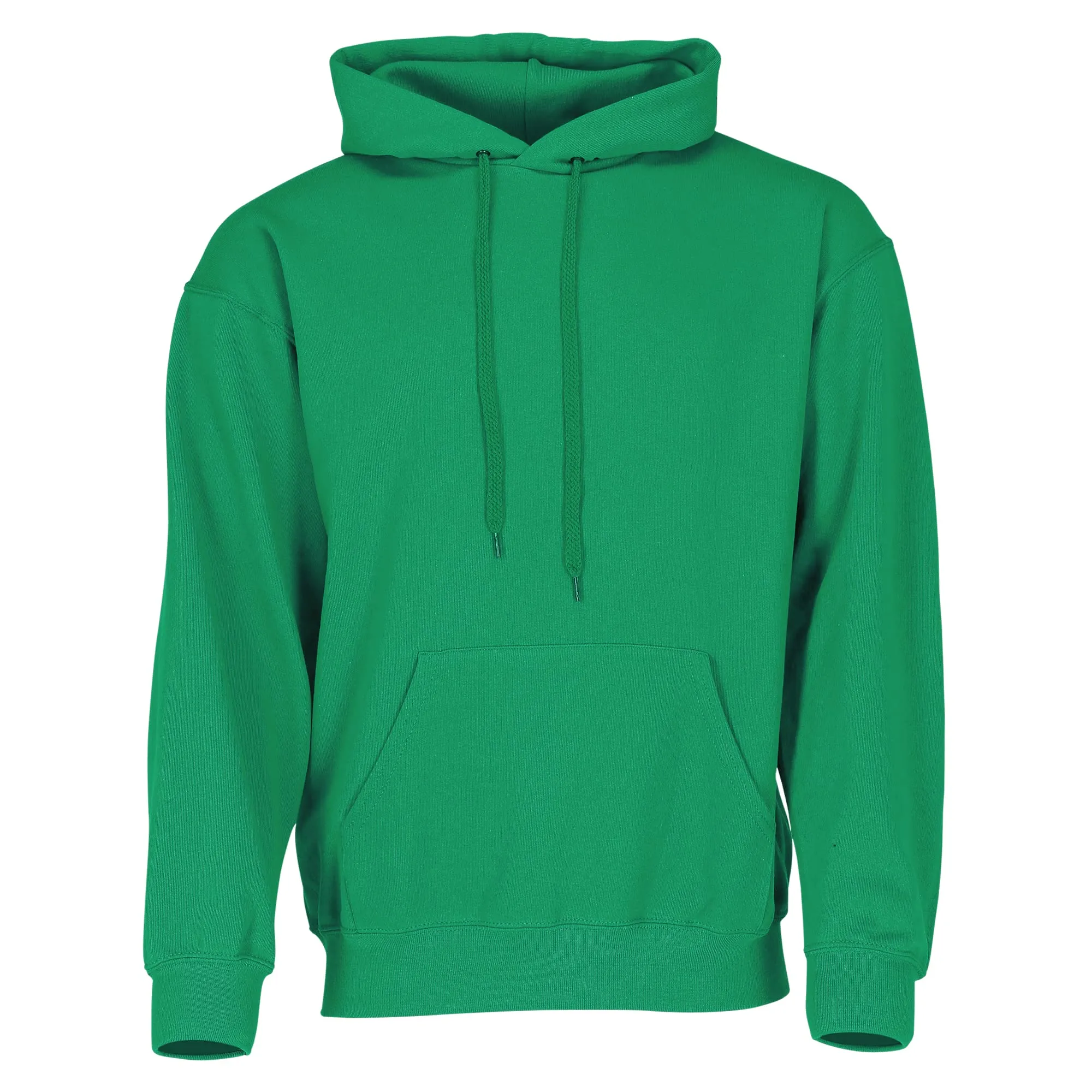 Fruit of the Loom Hooded Felpa Uomo Verde Prato, Large - immagine 1