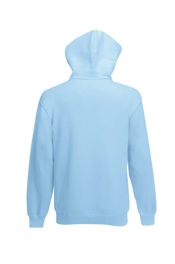 Fruit of the Loom Felpa con Cappuccio Uomo - Azzurro - M - immagine 3