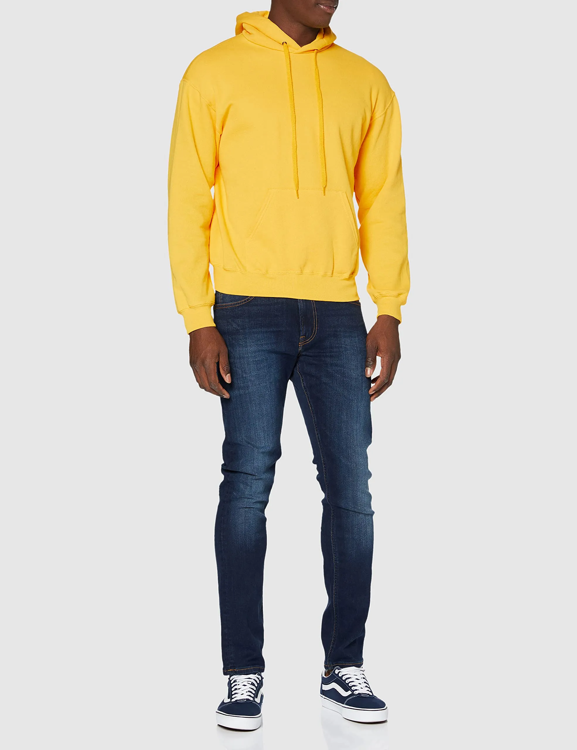 Fruit of the Loom Felpa classica con cappuccio da uomo, Girasole, XXL - immagine 3