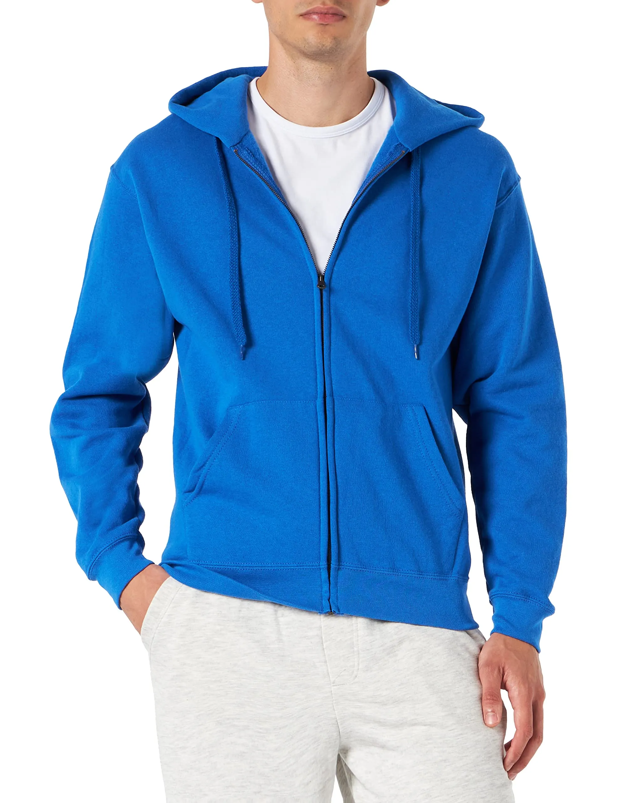 Fruit of the Loom Classic Felpa con Cappuccio Uomo, Blu Royal, Small - immagine 2