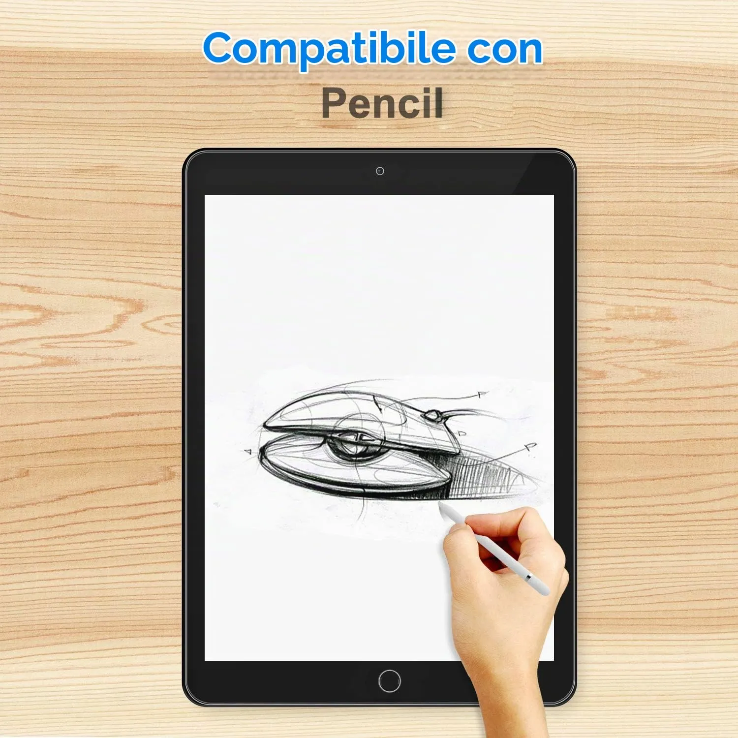 JETech Pellicola Protettiva per iPad Pro 12,9" 2/1, 1 Pezzo - immagine 3