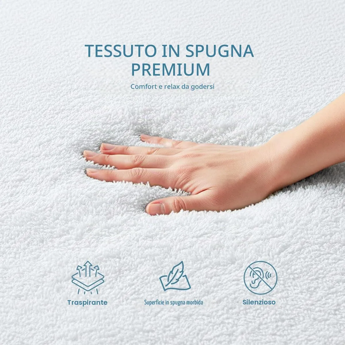 Utopia Bedding Waterproof Mattress Protector, Full Size, Premium Terry 200 GSM, White - immagine 2