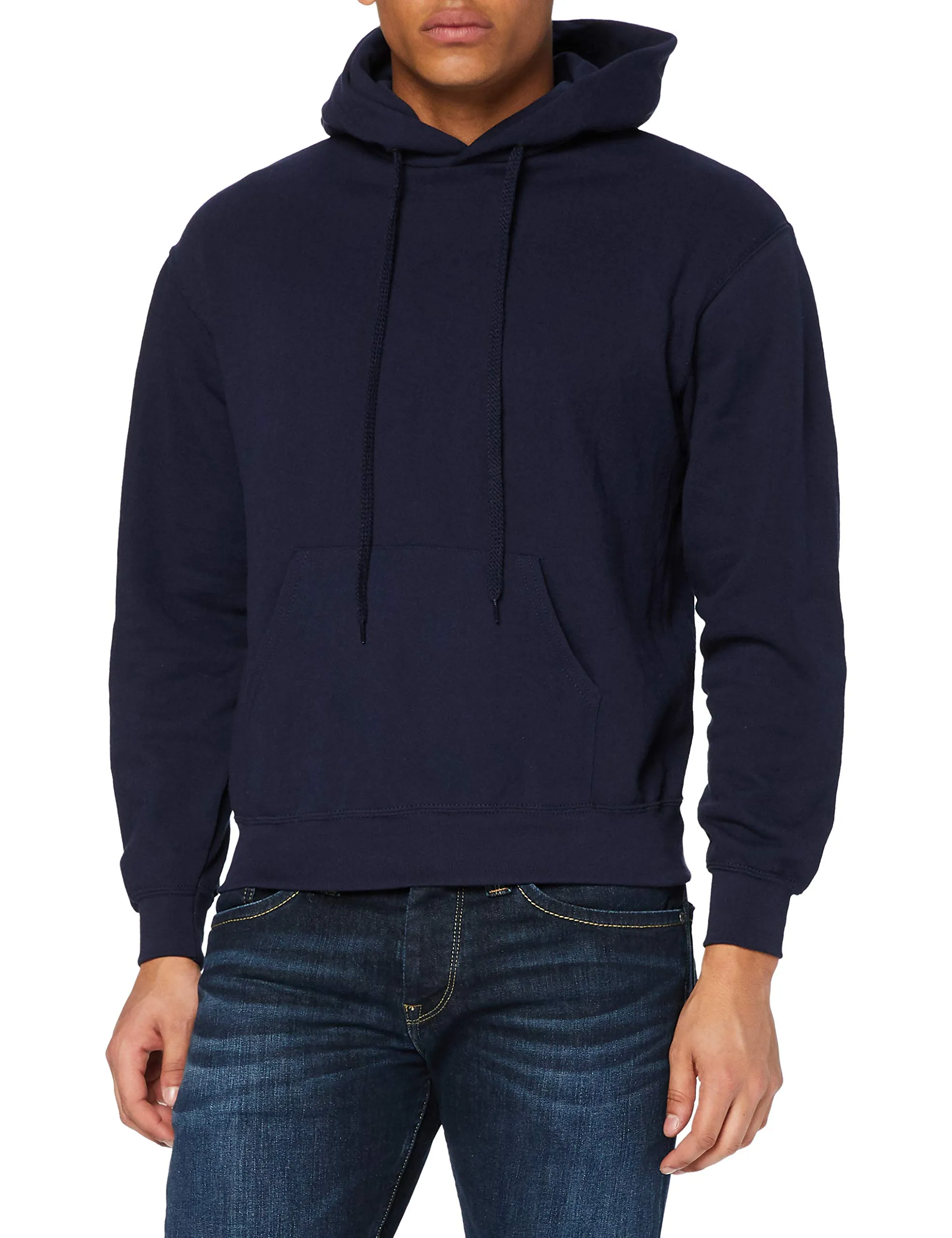 Fruit of the Loom Felpa con cappuccio Uomo, Blue (Deep Navy), S - immagine 2