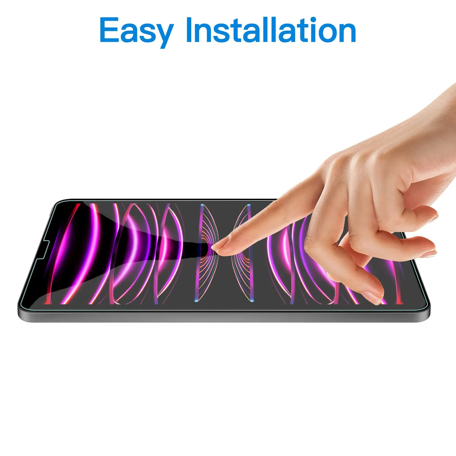 JETech Pellicola Protettiva in Vetro Temperato per iPad Pro 11" e iPad Air 5/4 10,9" - immagine 5