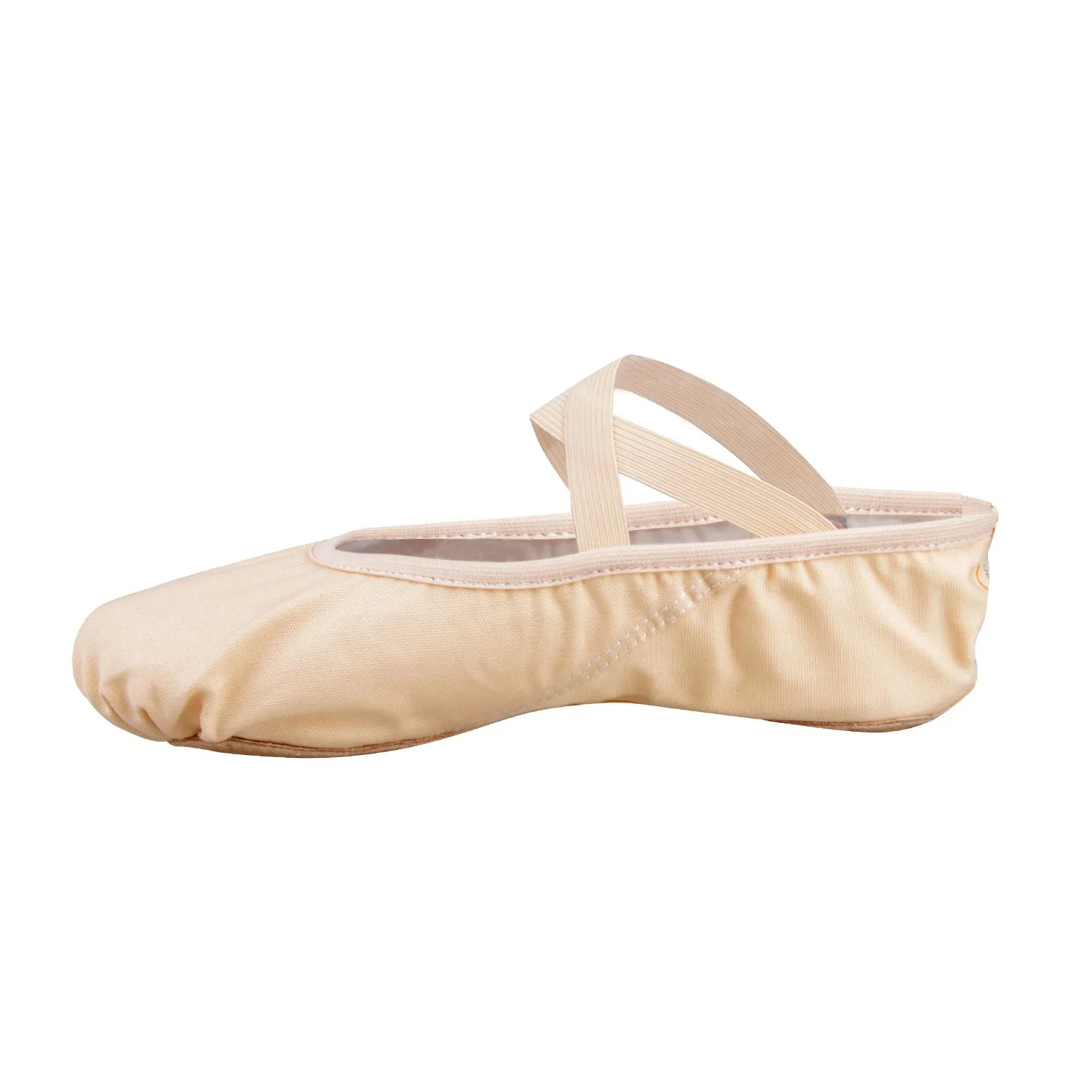 Bezioner Scarpe da Balletto in Tela Split Sole, Nero e Rosa Chiaro, 26 EU - immagine 1