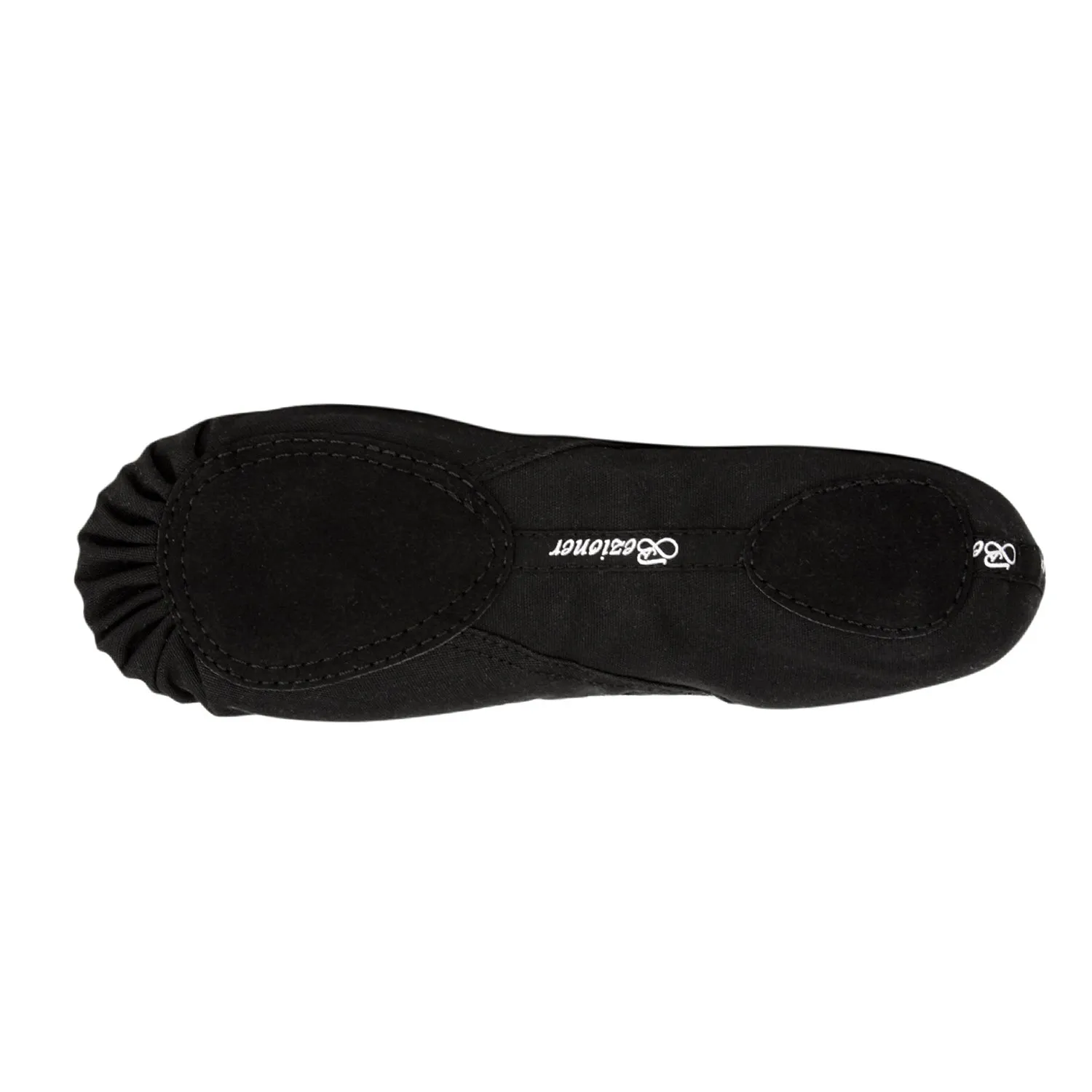 Bezioner Scarpe da Balletto in Tela Split Sole, Nero, 34 EU - immagine 4