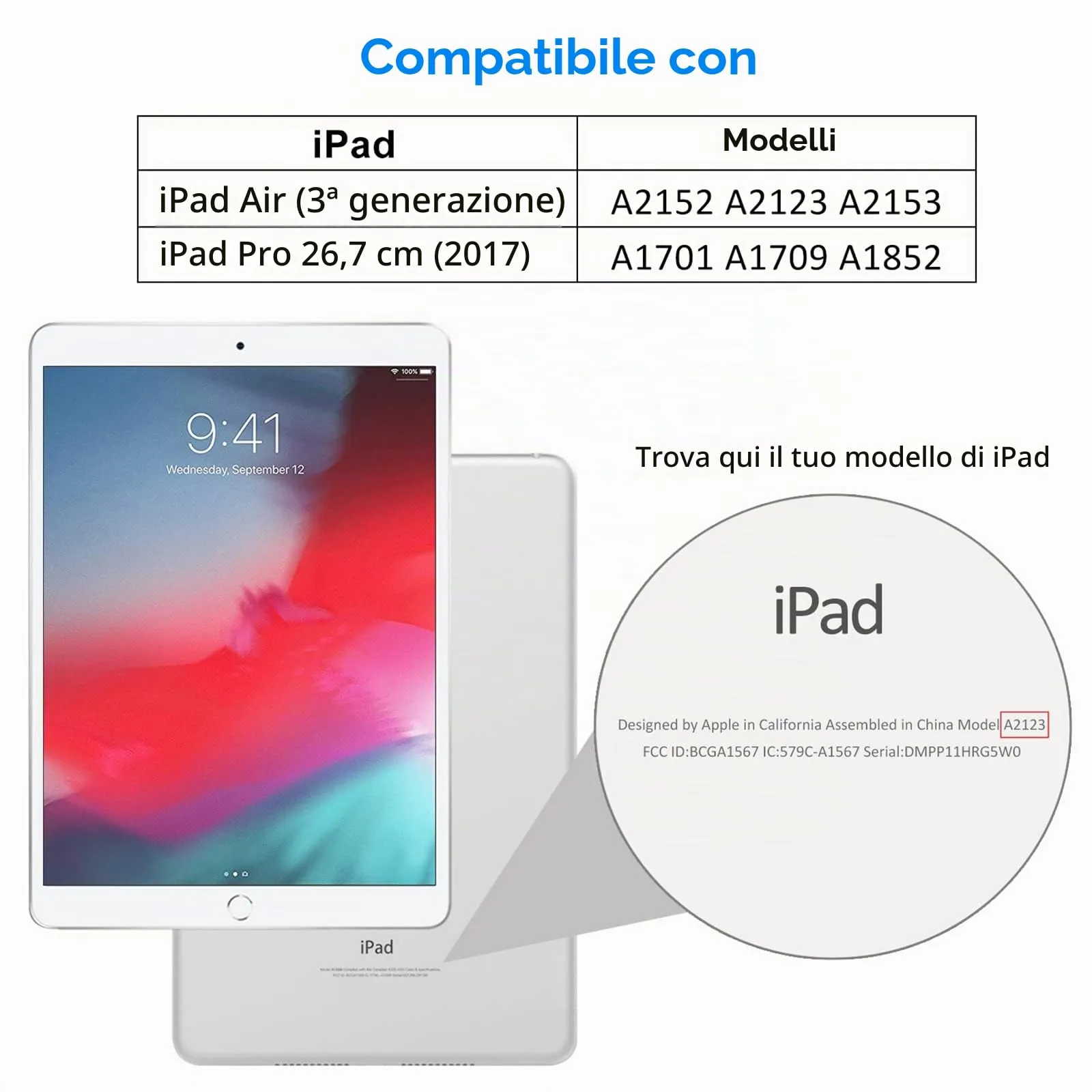 JETech Pellicola Protettiva in Vetro Tempered per iPad Pro 10,5" e iPad Air 3 - immagine 2
